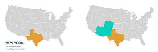 Overpopulation is a common concern of life extension, but as this USA map shows, there is plenty of room.