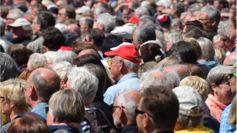 Elderly crowd