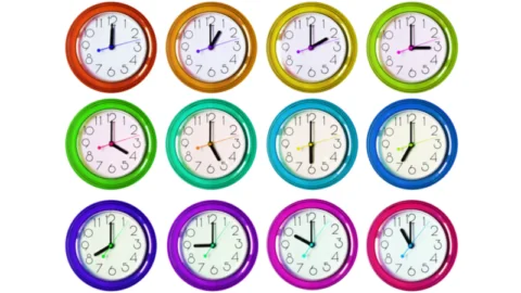 Rainbow Clocks