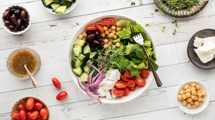 Greek salad bowl