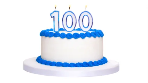 100th birthday cake