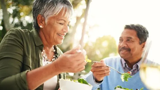 Elderly eating