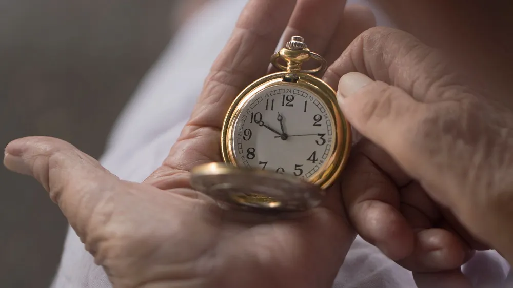 Clock in hand