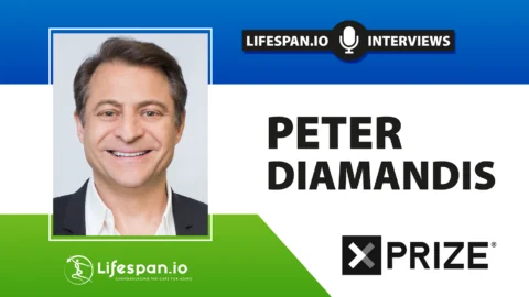 Peter Diamandis is a major influence on the field of aging and rejuvenation research.