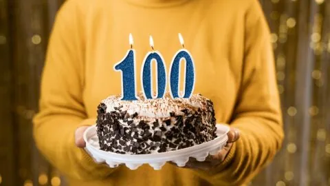 100th birthday cake