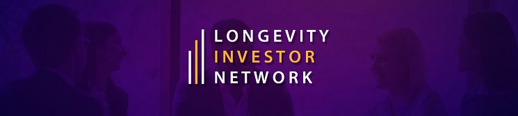 A banner for the Longevity investors network.