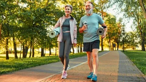 Older people walking