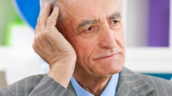 Older man with Alzheimer's