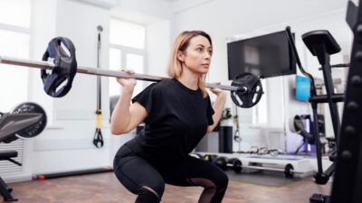 Woman lifting weight