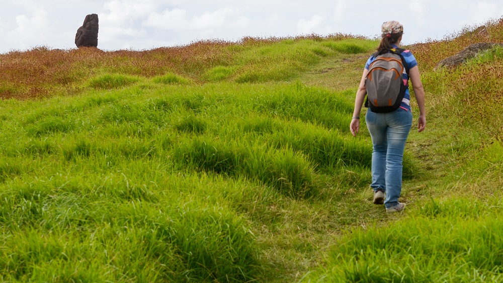Hiking on Easter Island