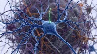 Cilia on a neuron